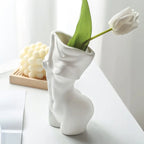 Resin Human Body Art Vase, Decorative Vase, Home Decor Flower Arrangement Holder, Craft Ornament for Living Room Kitchen Bedroom Entryway Cabinet, Decorative Vases for Home Decor