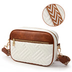 KALIDI Trendy Quilted Crossbody Bag for Women | Lightweight Vegan Leather Shoulder Purse with Adjustable Strap for Travel & Everyday Use