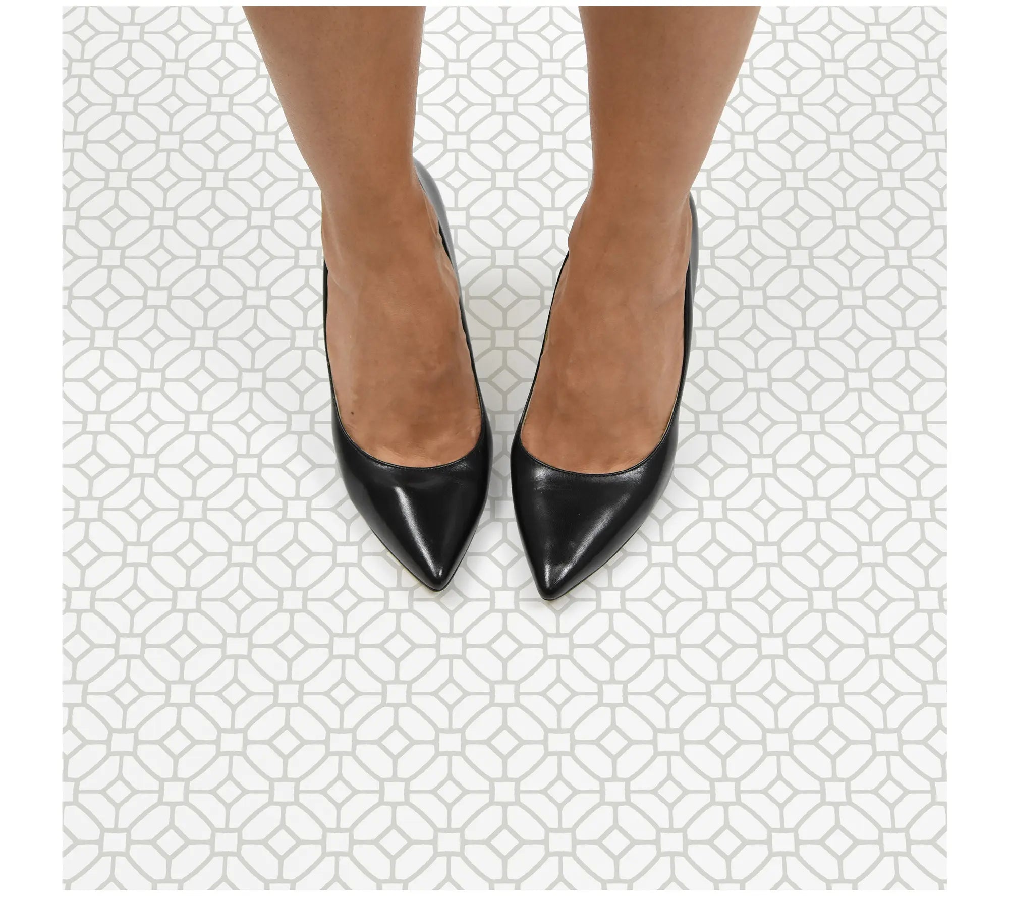 Floorpops Lattice Peel and Stick Floor Tiles