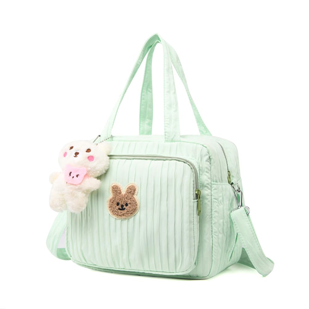 Diaper Bag Tote Maternity Bag Travel Diaper Tote Mommy Travel Bag Baby Bag Baby Stroller Bag Diaper Bag Nappy Bags Mommy Bag (C-Green)