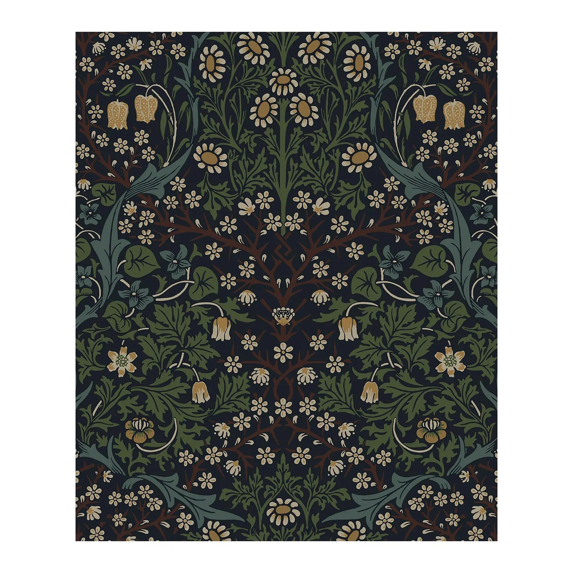 Nextwall Victorian Garden Vintage Peel and Stick Wallpaper