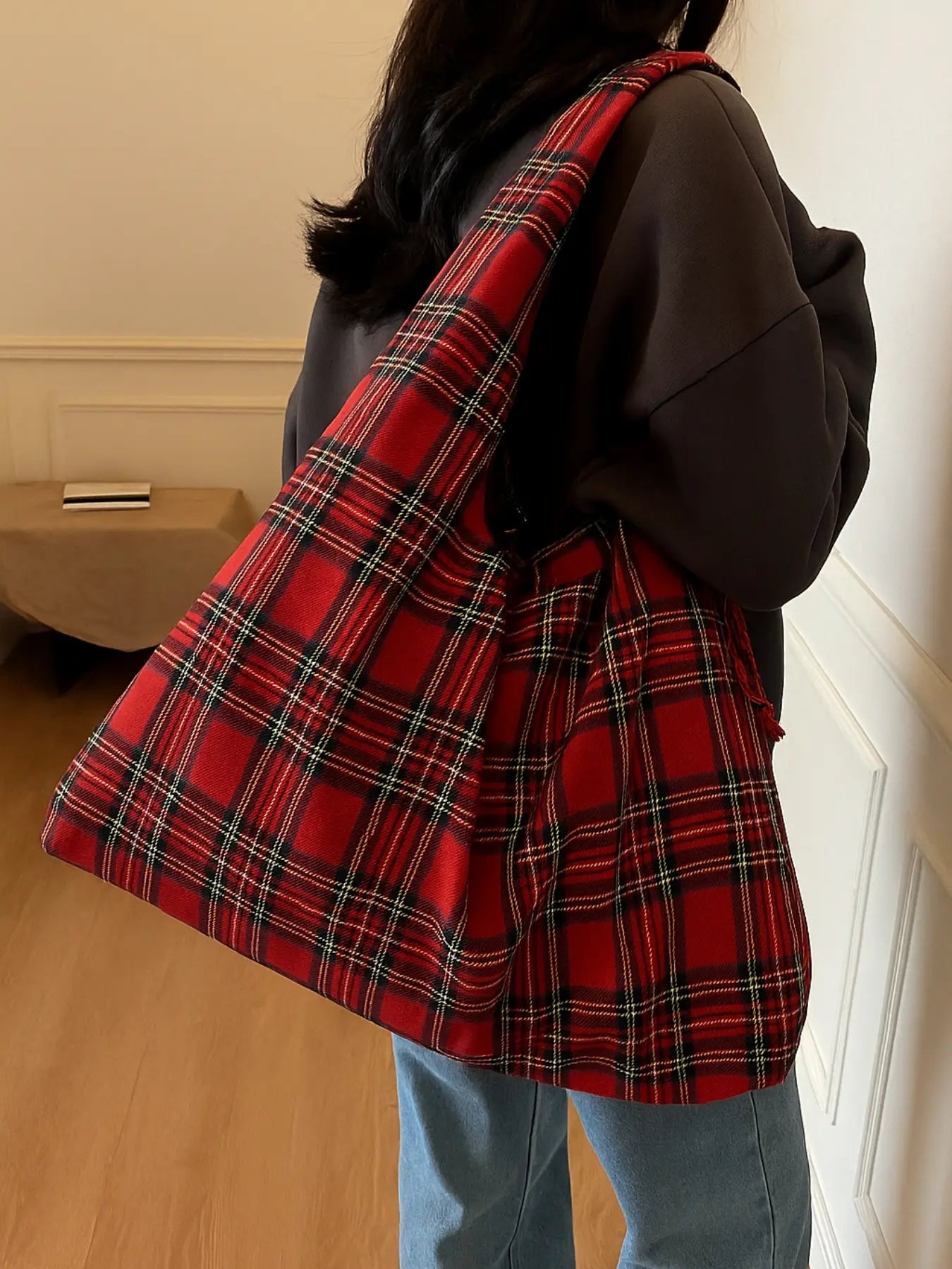 2026 Valentine'S Day Gift, Fashionable Plain Casual Crossbody Shoulder Handbag, Large Capacity, Multiple Pockets, Ideal for Work, School, Travel