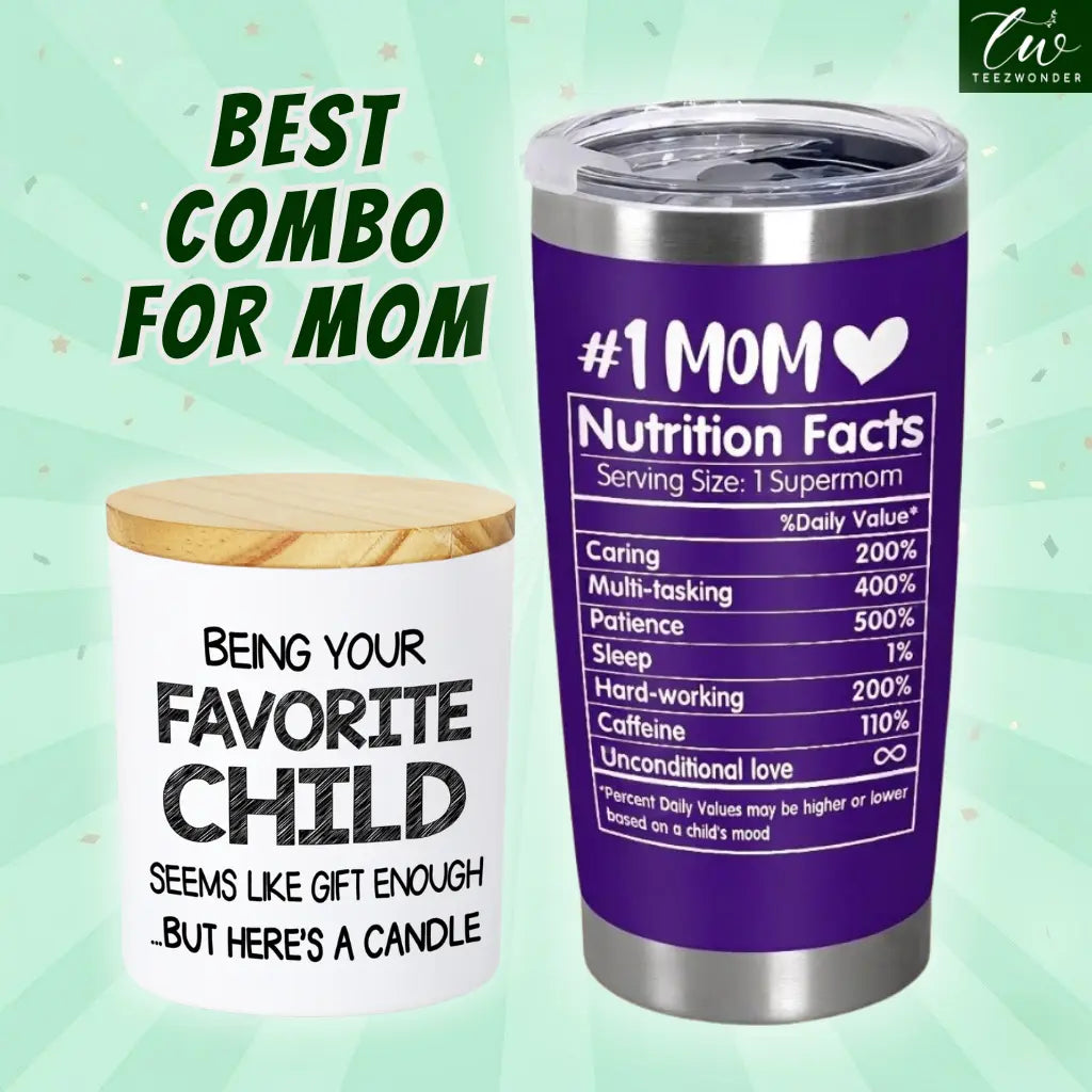 "Mom’S Last Nerve" Candle, Funny Birthday Gift for Mom, Stepmom, Bonus Mom, New Mom, Father'S Day Gift, Gift for Dad, Step Dad| 10Oz Vanilla Lavender Scented Tin Candle, Unique Home Decoration & Relaxing Fragrance