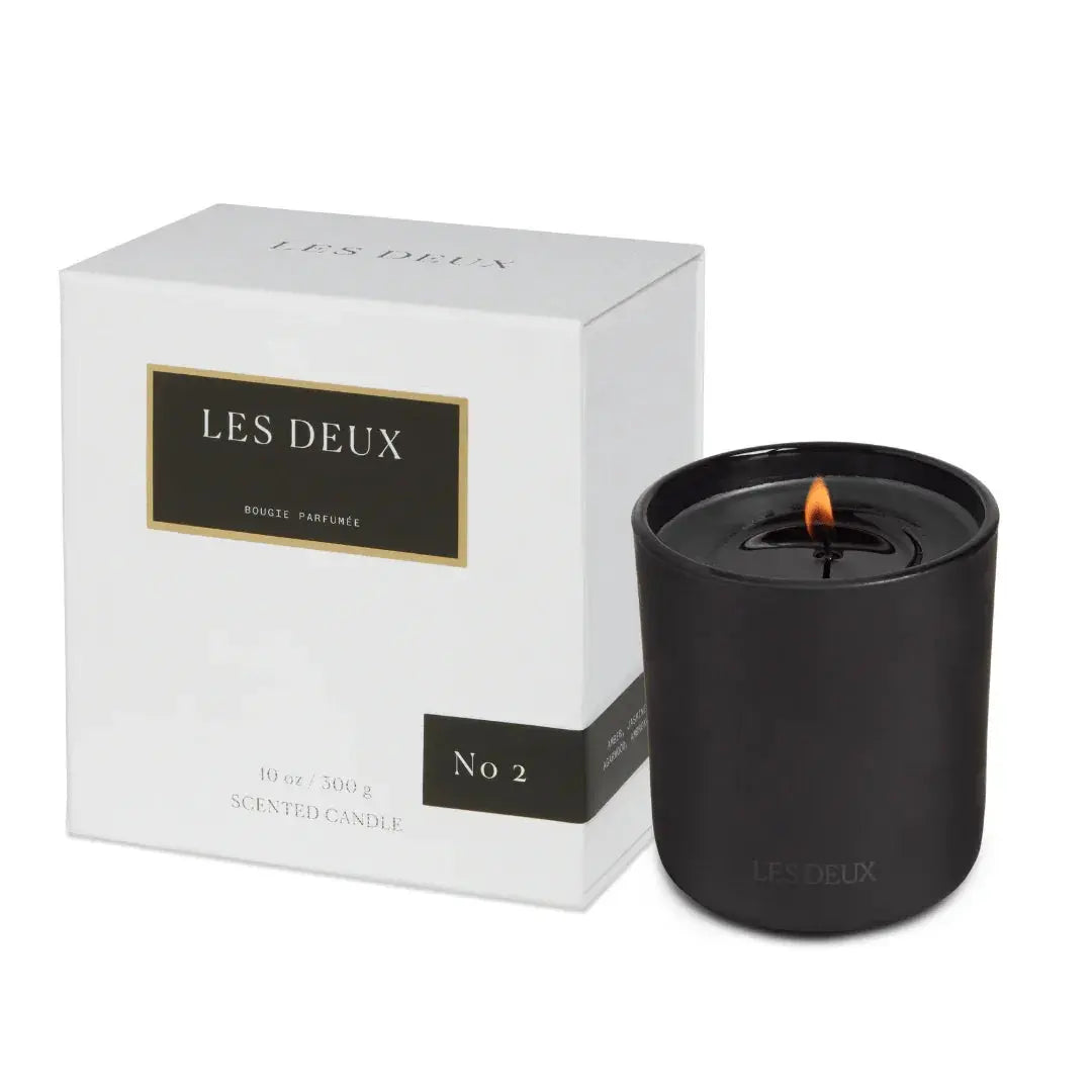 No. 2 Candle - Matte Black Candle with Decorative Packaging - Ideal for Freshening up Your Space