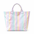 New Large Capacity Striped Handbag, Simple and Fashionable Color Block Handbag, Daily Commuting Shopping Bag, Retro and Fashionable Style Women'S Tote Bag, Fashionable Letter Design Large Homeless Bag