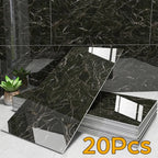 20Pcs Luxury Imitation Marble Peel-And-Stick Wall Panels, Self-Adhesive Home Decor Wall Stickers, Peel-And-Stick Wall Stickers