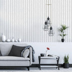 Erfoni Black and White Peel and Stick Wallpaper Modern Herringbone Contact Paper Bathroom 17.7Inch X 118.1Inch Geometric Removable Wallpaper Peel and Stick Self Adhesive Contact Paper for Accent Wall