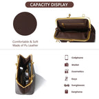 MINKARS Small Kisslock Bag - Crossbody Purses for Women