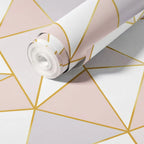 1 Roll Dreamy Geometric Peel and Stick Wallpaper, Removable Self-Adhesive Wall Mural, Modern Decor for Bedroom & Living Room, Sticky Wallpaper Peel and Stick