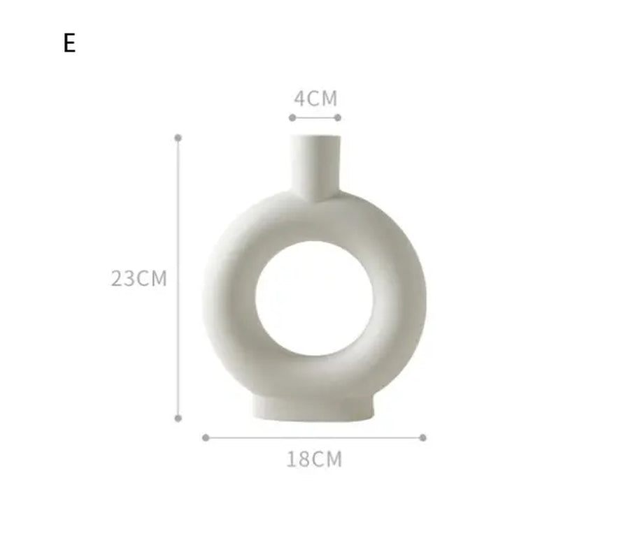 Nordic Ceramic Vase for Home Decor and Ornaments
