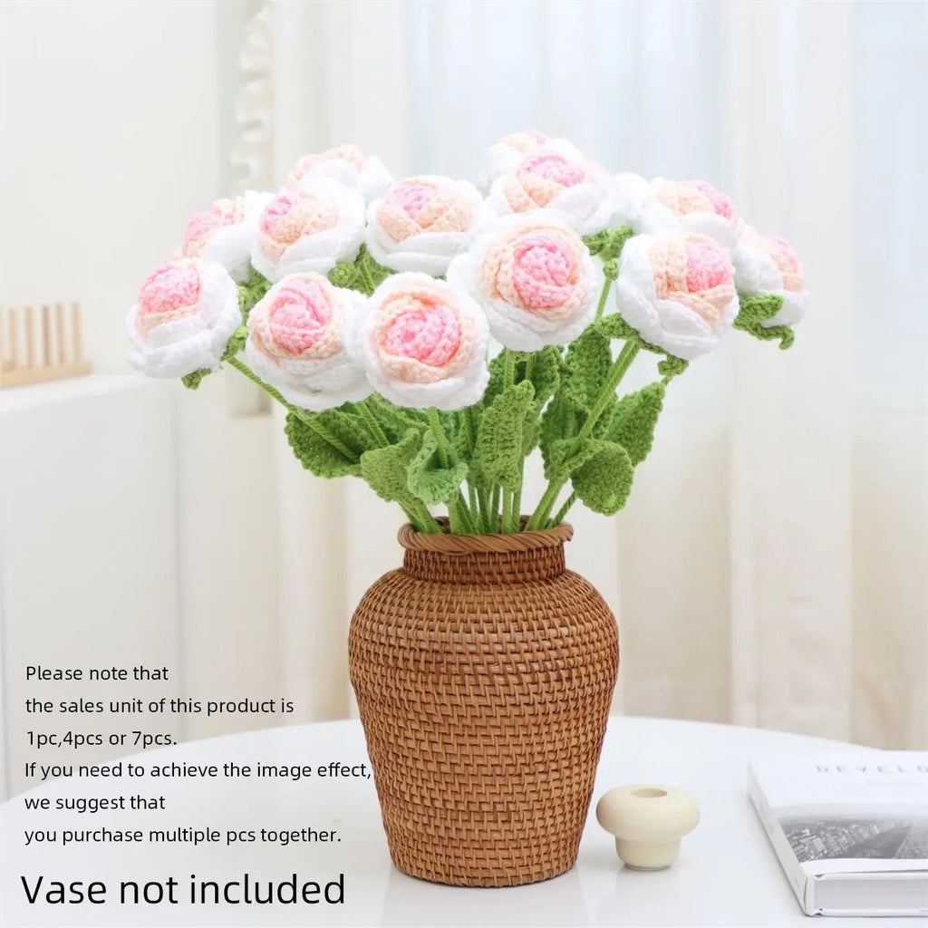 Artificial Fiber Handmade Rose Flowers, Artificial Rose Bouquet, Valentine'S Day, Mother'S Day, Christmas, Thanksgiving, Graduation, Teacher'S Day, Father'S Day, Home Decor