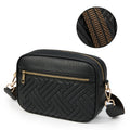 KALIDI Trendy Quilted Crossbody Bag for Women | Lightweight Vegan Leather Shoulder Purse with Adjustable Strap for Travel & Everyday Use