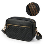 KALIDI Trendy Quilted Crossbody Bag for Women | Lightweight Vegan Leather Shoulder Purse with Adjustable Strap for Travel & Everyday Use