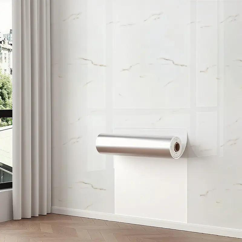 Self-Stick Modern Marble Tile Sticker Roll, Thick Large Size, Peel and Stick, Removable Adhesive, Kitchen Splash Guard, Bathroom, Marble Backsplash Wallpaper, Peel and Stick Wallpaper Designs