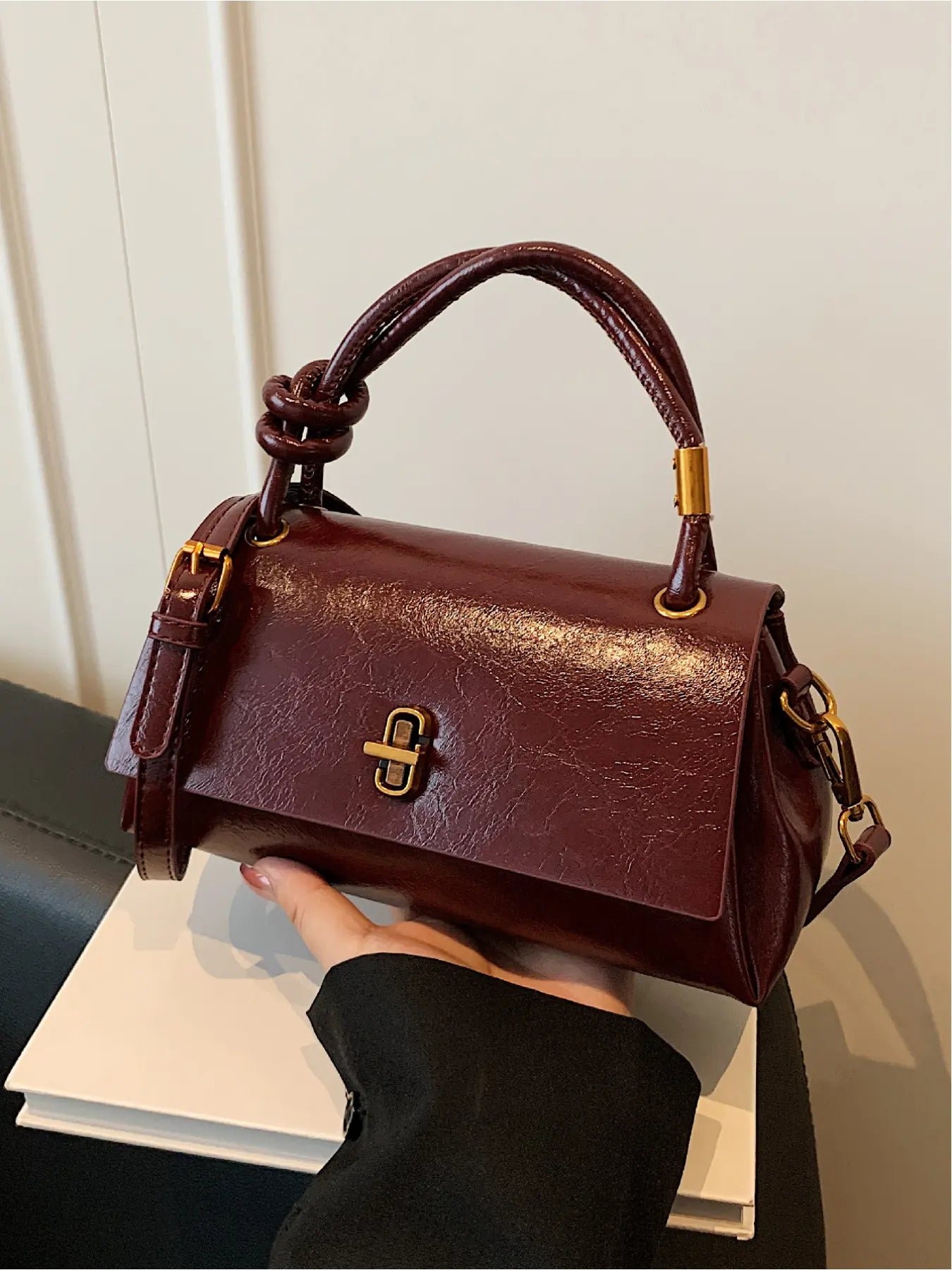 Small Satchel Bag, Casual Flip Cover Clutch for Shopping & Commuting, Crossbody Shoulder Bag, Classic Flap Shoulder, Fashion Bags
