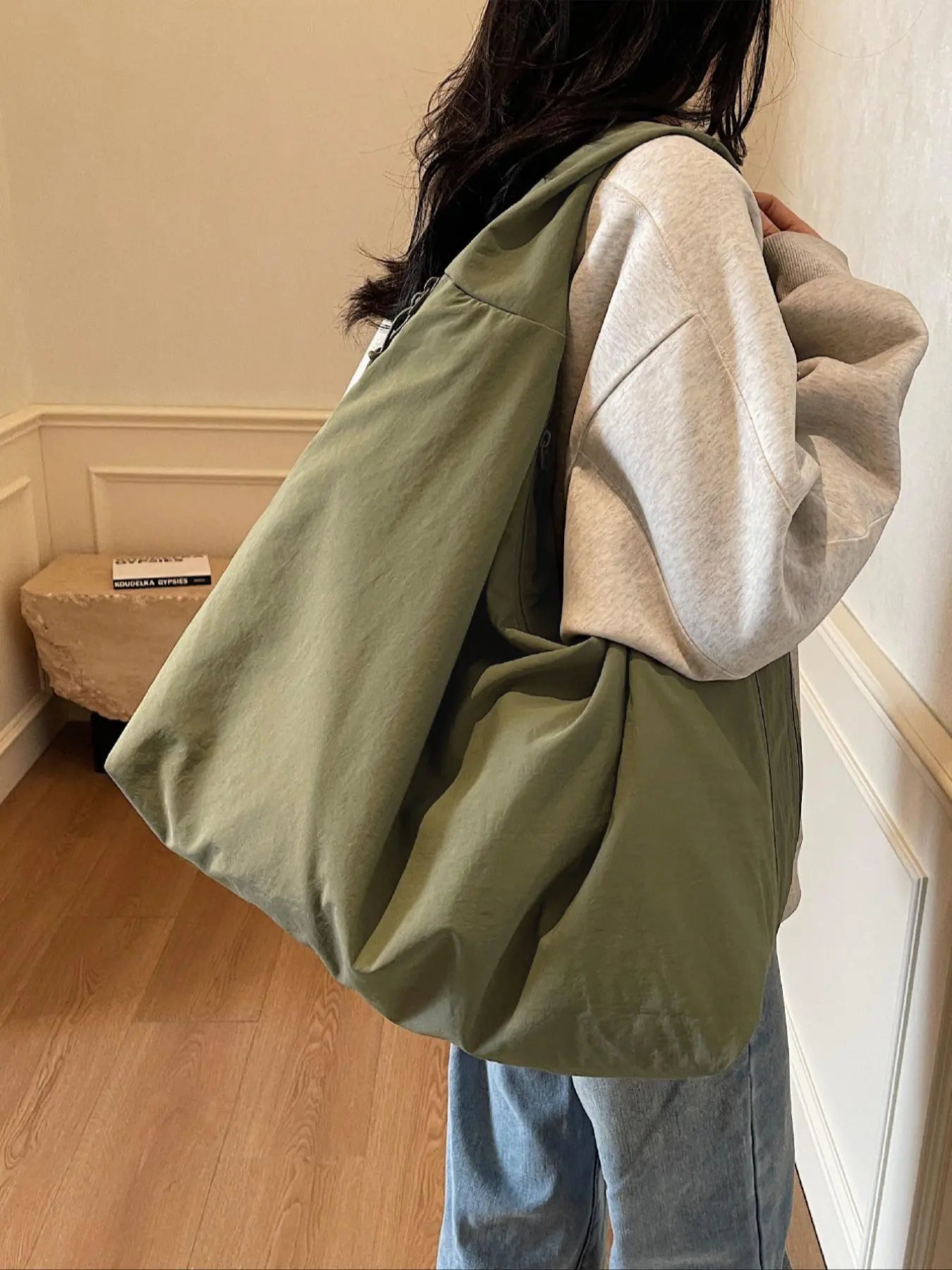 2026 Valentine'S Day Gift, Fashionable Plain Casual Crossbody Shoulder Handbag, Large Capacity, Multiple Pockets, Ideal for Work, School, Travel