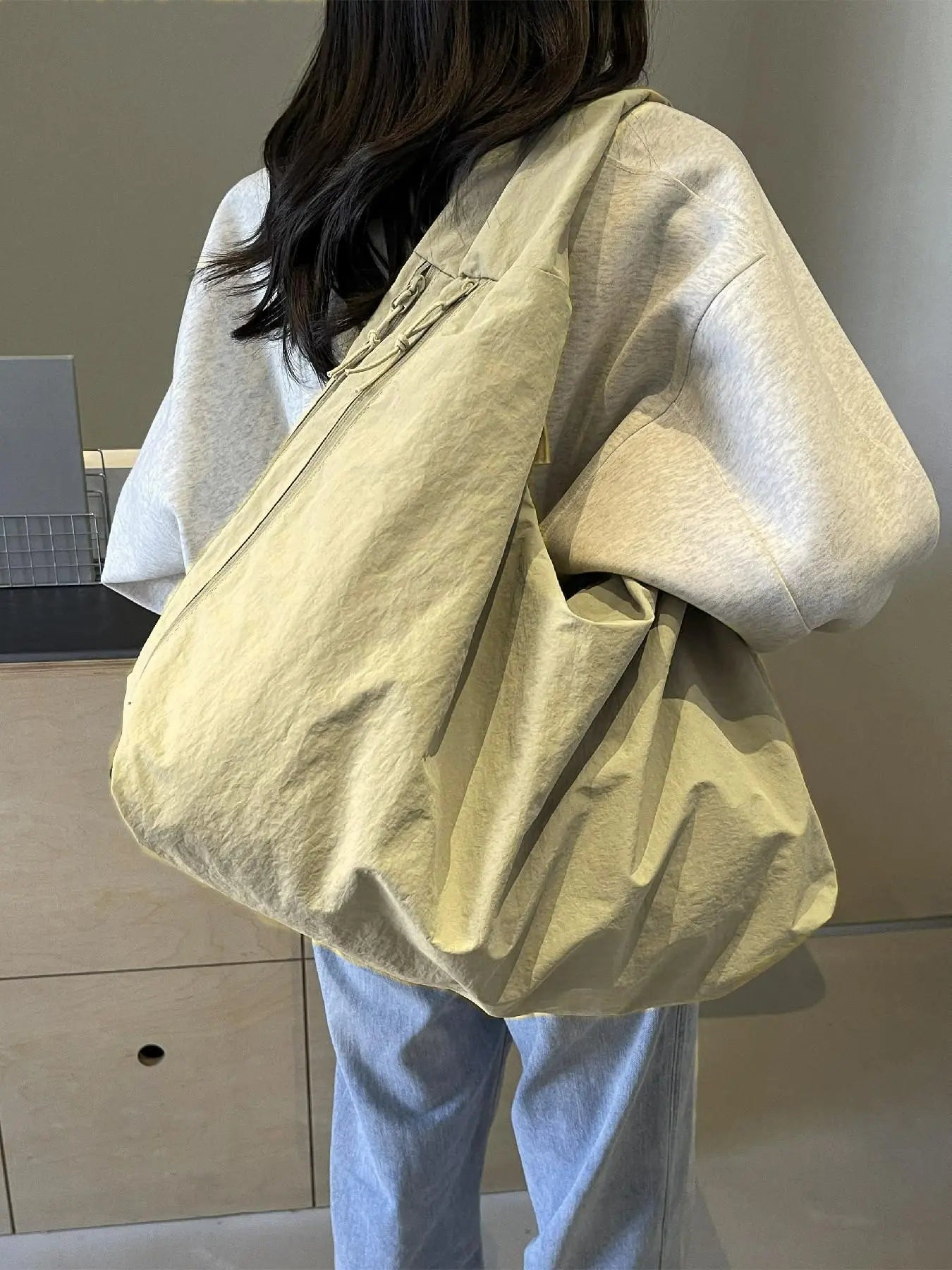 2026 Valentine'S Day Gift, Fashionable Plain Casual Crossbody Shoulder Handbag, Large Capacity, Multiple Pockets, Ideal for Work, School, Travel