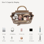 NEWBELLA Miranda Women'S S Size Top Handle PU Leather Minimalist Tote Bag - Stylish Handbag, Everyday Accessory for Women, Bags