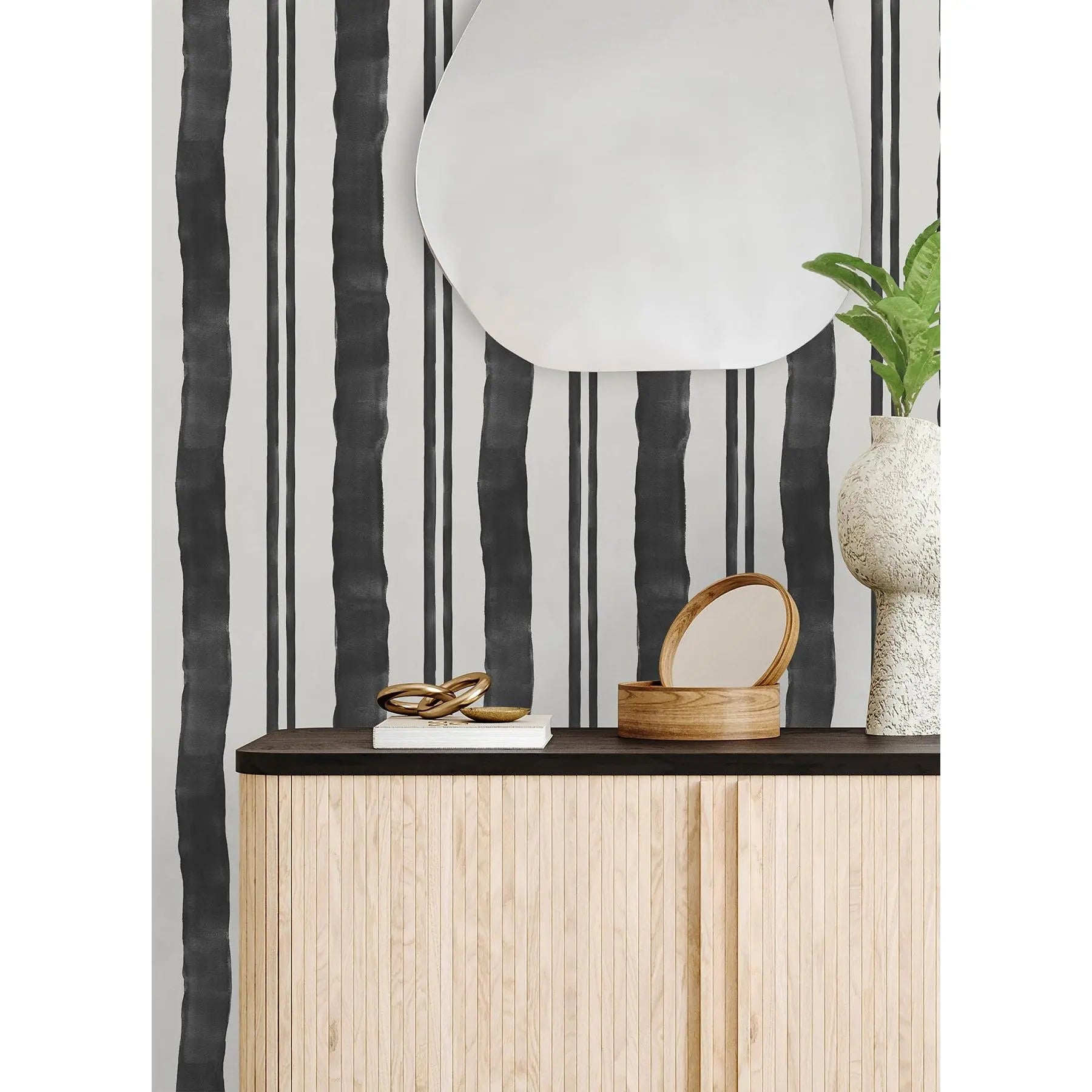 Mr. Kate Winston Watercolor Stripe Peel and Stick Wallpaper