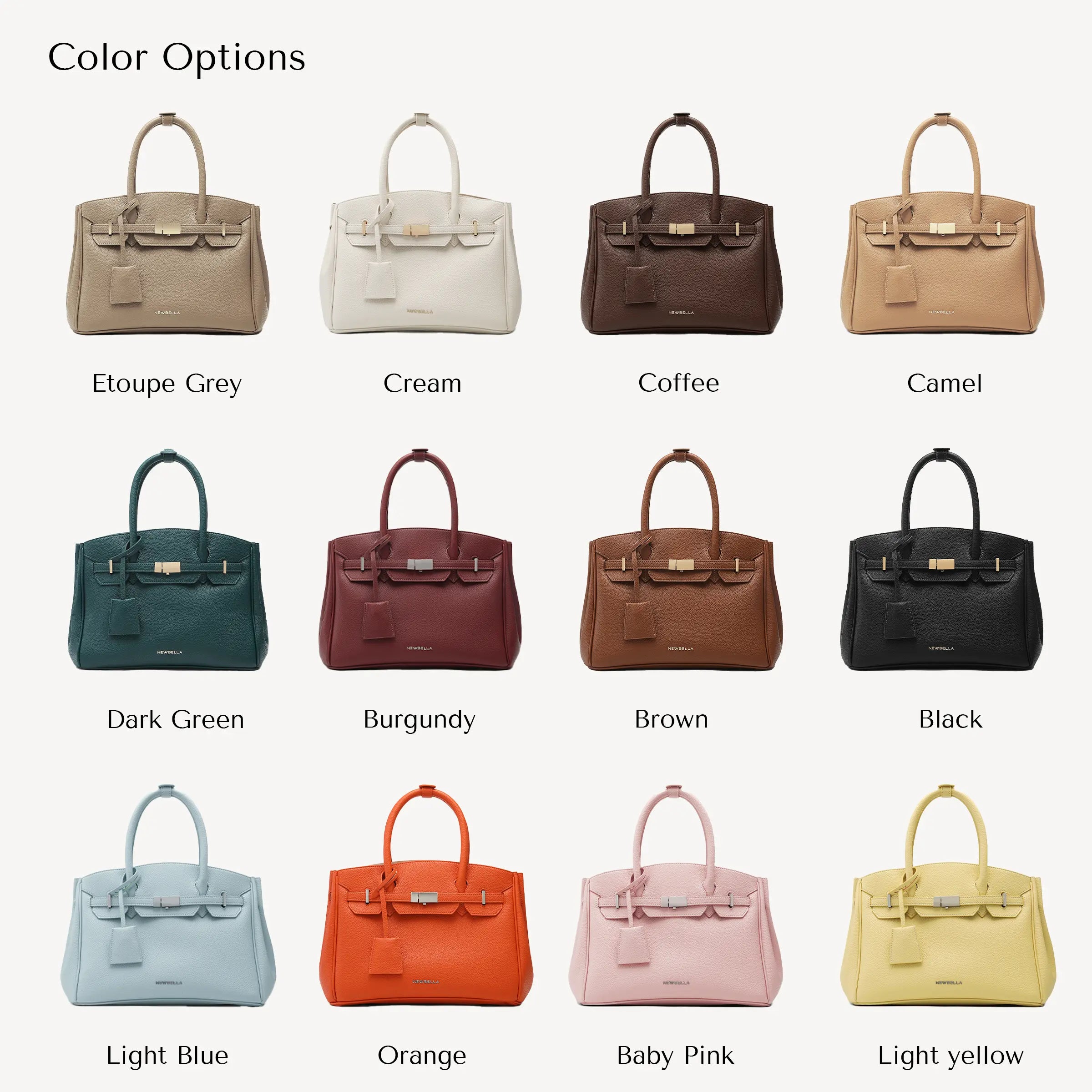 NEWBELLA Miranda Women'S S Size Top Handle PU Leather Minimalist Tote Bag - Stylish Handbag, Everyday Accessory for Women, Bags