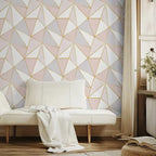 1 Roll Dreamy Geometric Peel and Stick Wallpaper, Removable Self-Adhesive Wall Mural, Modern Decor for Bedroom & Living Room, Sticky Wallpaper Peel and Stick
