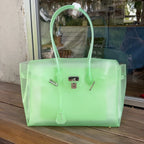 Transparent Jelly Shoulder Bag for Women, Summer TPU Handbag, Beach Tote Purse, Lightweight Crossbody Bag for Vacation & Daily Outfit