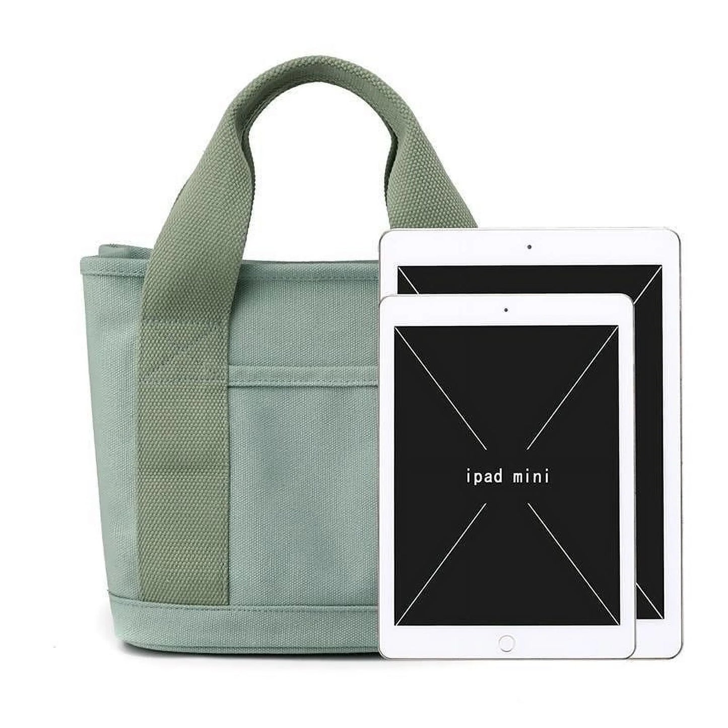 2023 New Large Capacity Multi-Pocket Handbag Women'S Canvas Tote Purses Crossbody Bag Vintage Tote Bags for School