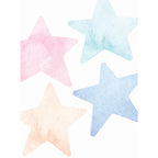 Watercolor Stars - Peel and Stick