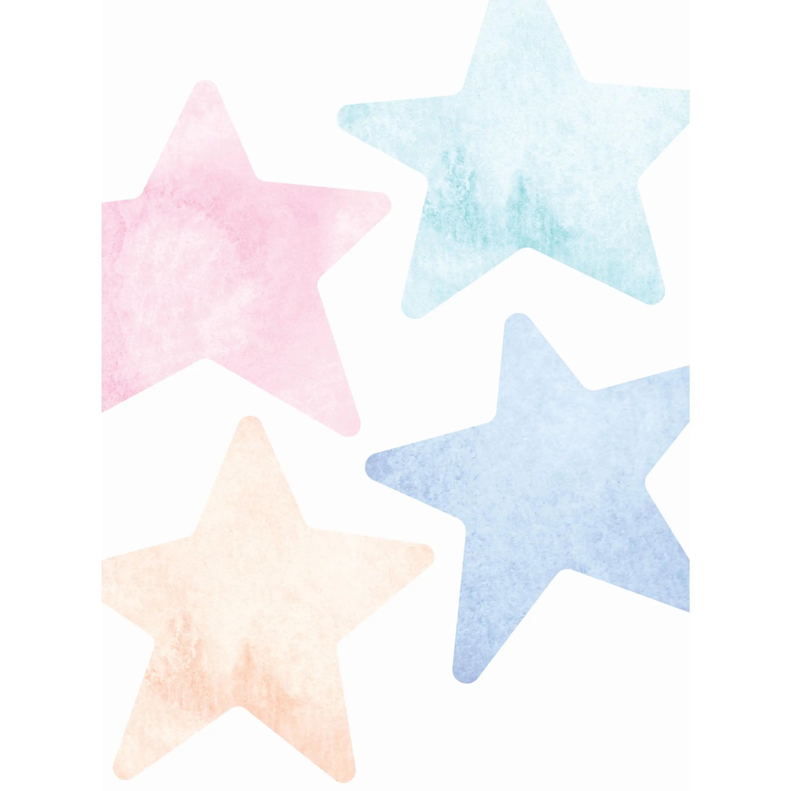 Watercolor Stars - Peel and Stick