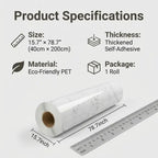 23.62In*393.7In/23.6In*196.8In Marble Peel-And-Stick Countertop Contact Paper, Self-Adhesive Waterproof Oil-Proof PET Stickers for Kitchen Cabinets, Heat-Resistant Thick Peel-And-Stick Furniture Stickers for Door Renovation, Stick-On Furniture Stickers