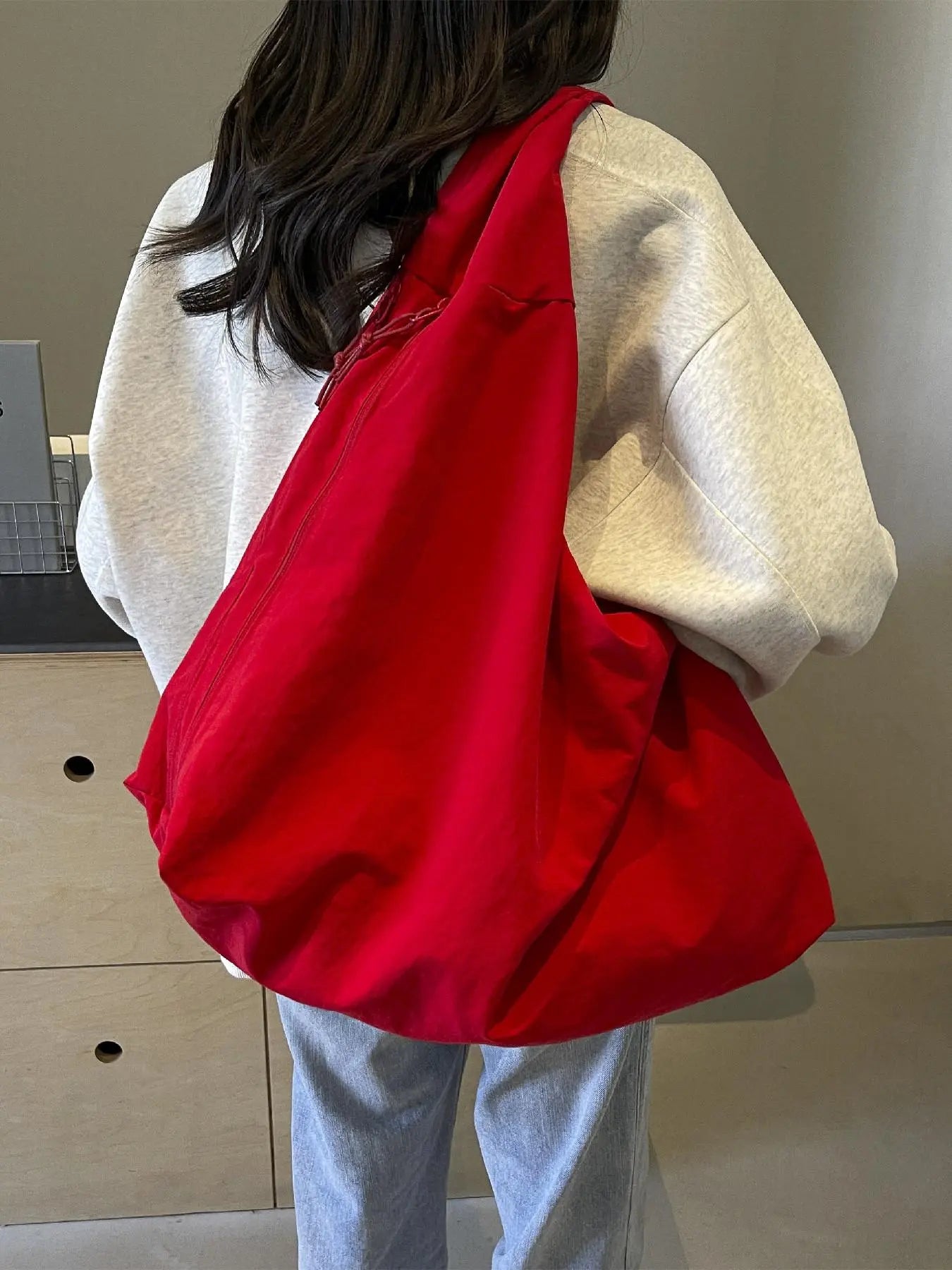 2026 Valentine'S Day Gift, Fashionable Plain Casual Crossbody Shoulder Handbag, Large Capacity, Multiple Pockets, Ideal for Work, School, Travel
