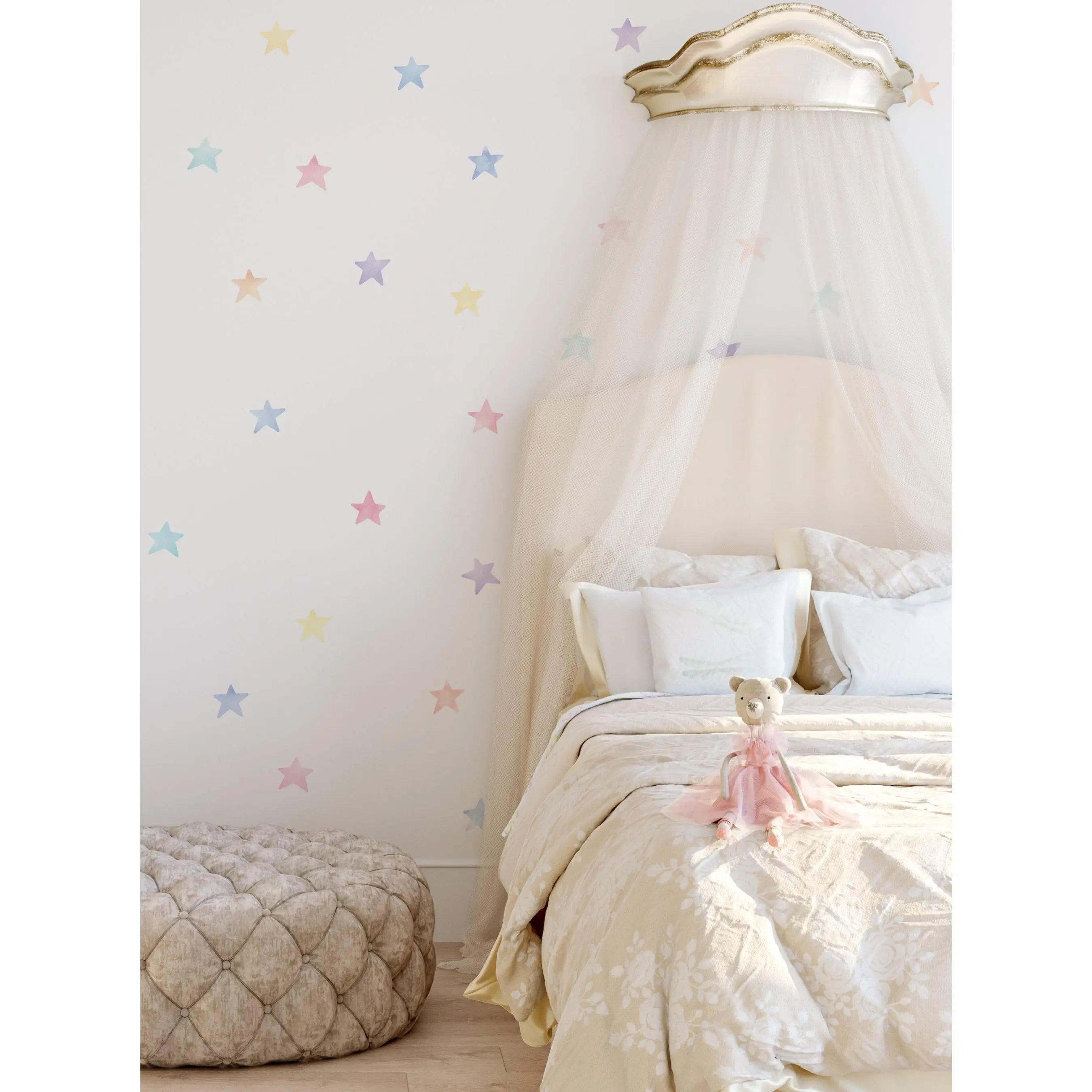 Watercolor Stars - Peel and Stick