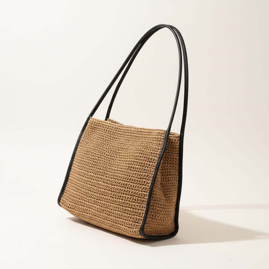 Large Capacity Straw Beach Bag French Straw Bag Niche Woven Bag