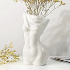 Resin Human Body Art Vase, Decorative Vase, Home Decor Flower Arrangement Holder, Craft Ornament for Living Room Kitchen Bedroom Entryway Cabinet, Decorative Vases for Home Decor