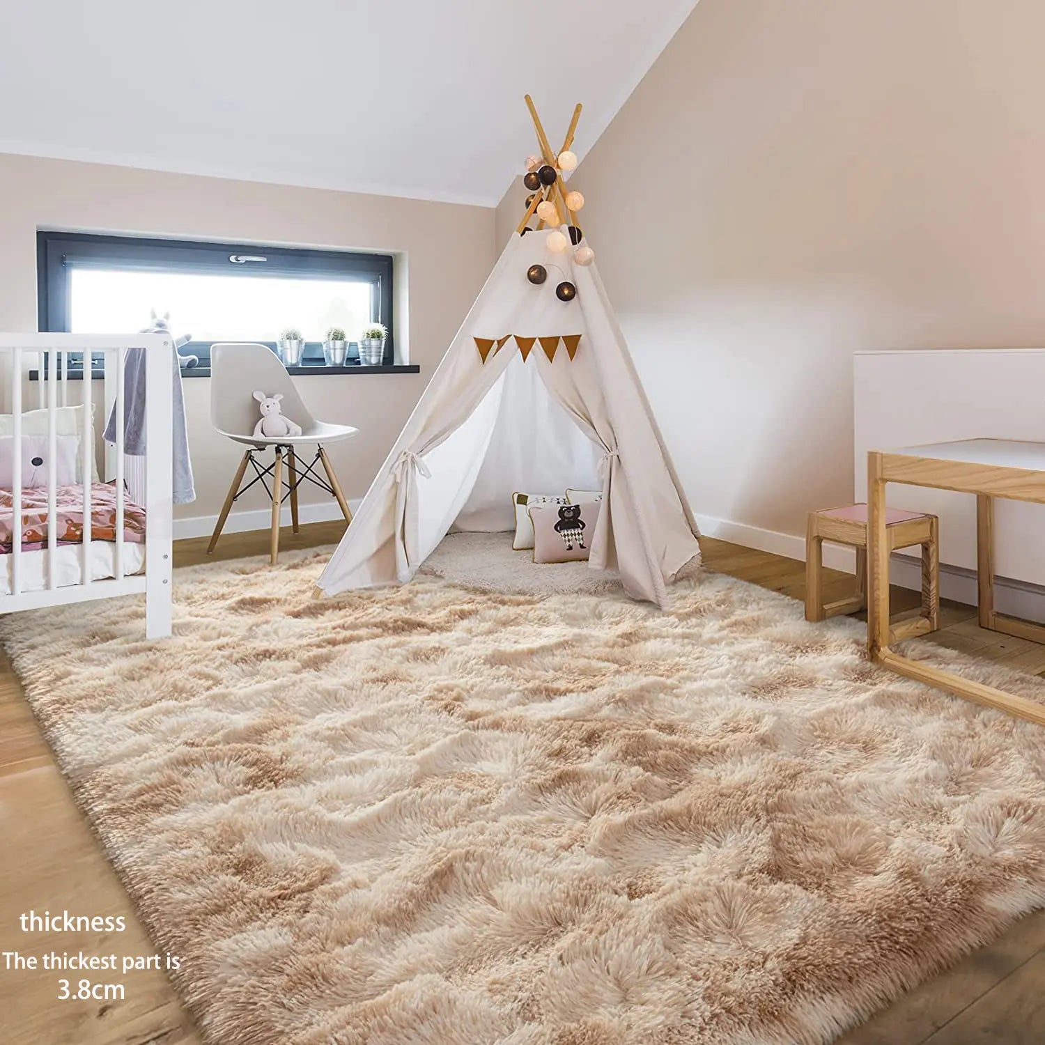 Plush Floor Mat, Decorative Area Rug, Modern Floor Carpet for Living Room, Bedroom & Home Decor, Soft-Thick Rugs, Fluffy Rugs for Room Decor, Furry Floor Rugs, Modern Shaggy Rug #GLOBAL PICKS
