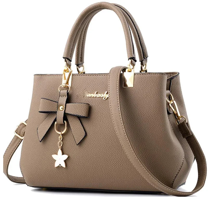 New Elegant Shoulder Bag for Women Luxury Designer Handbags Female Bags Plum Bowknot Sweet Messenger Crossbody Bag