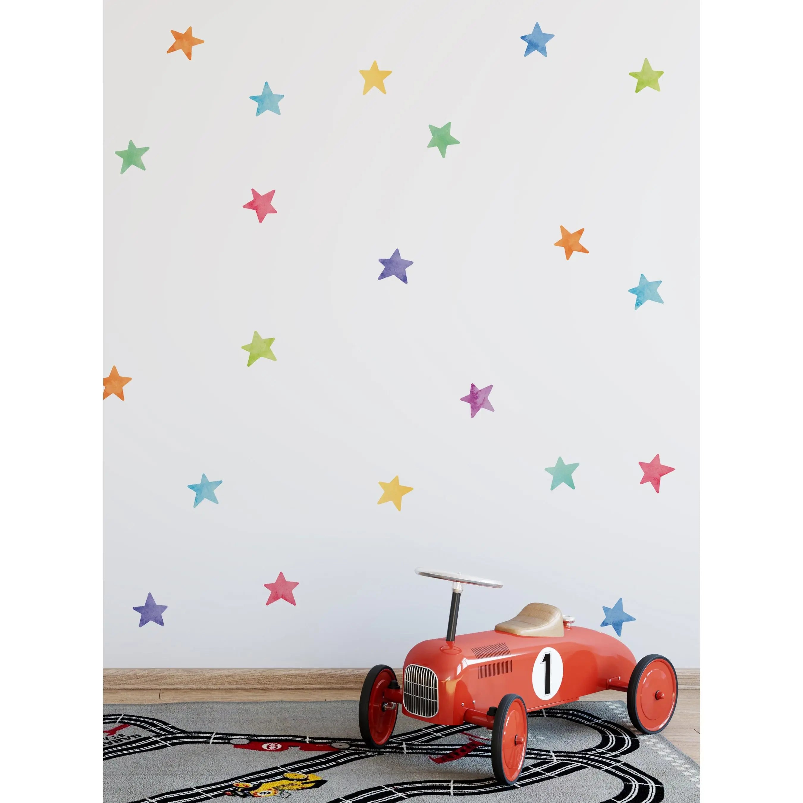 Watercolor Stars - Peel and Stick