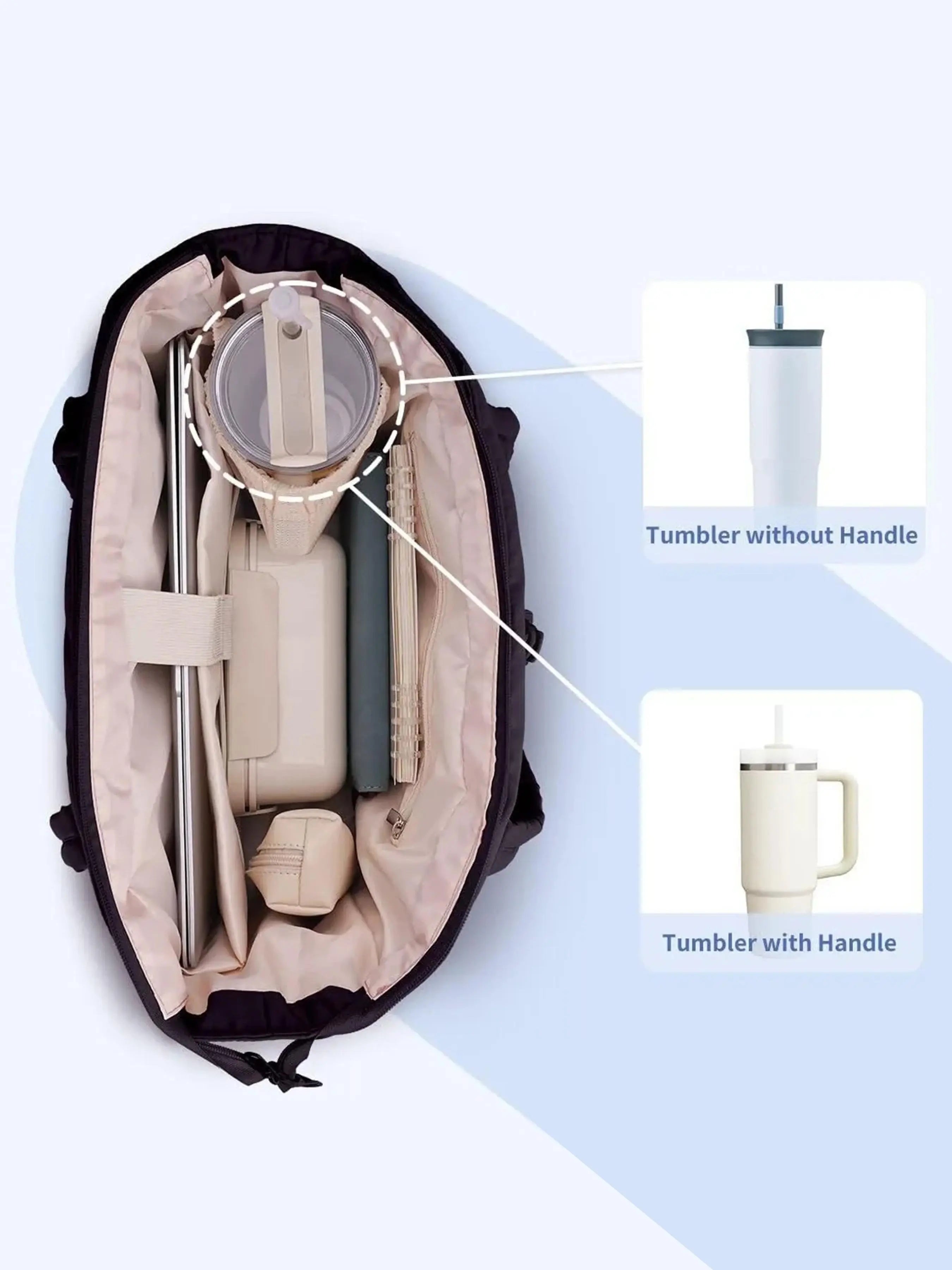 〖Valentines Day〗Insulated Tote Bag with Cup Holder & Laptop Compartment, Everyday Tote, Travel Work Care Bag for Women, All Seasons Casual Style Tote Purses
