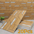 20Pcs Luxury Imitation Marble Peel-And-Stick Wall Panels, Self-Adhesive Home Decor Wall Stickers, Peel-And-Stick Wall Stickers