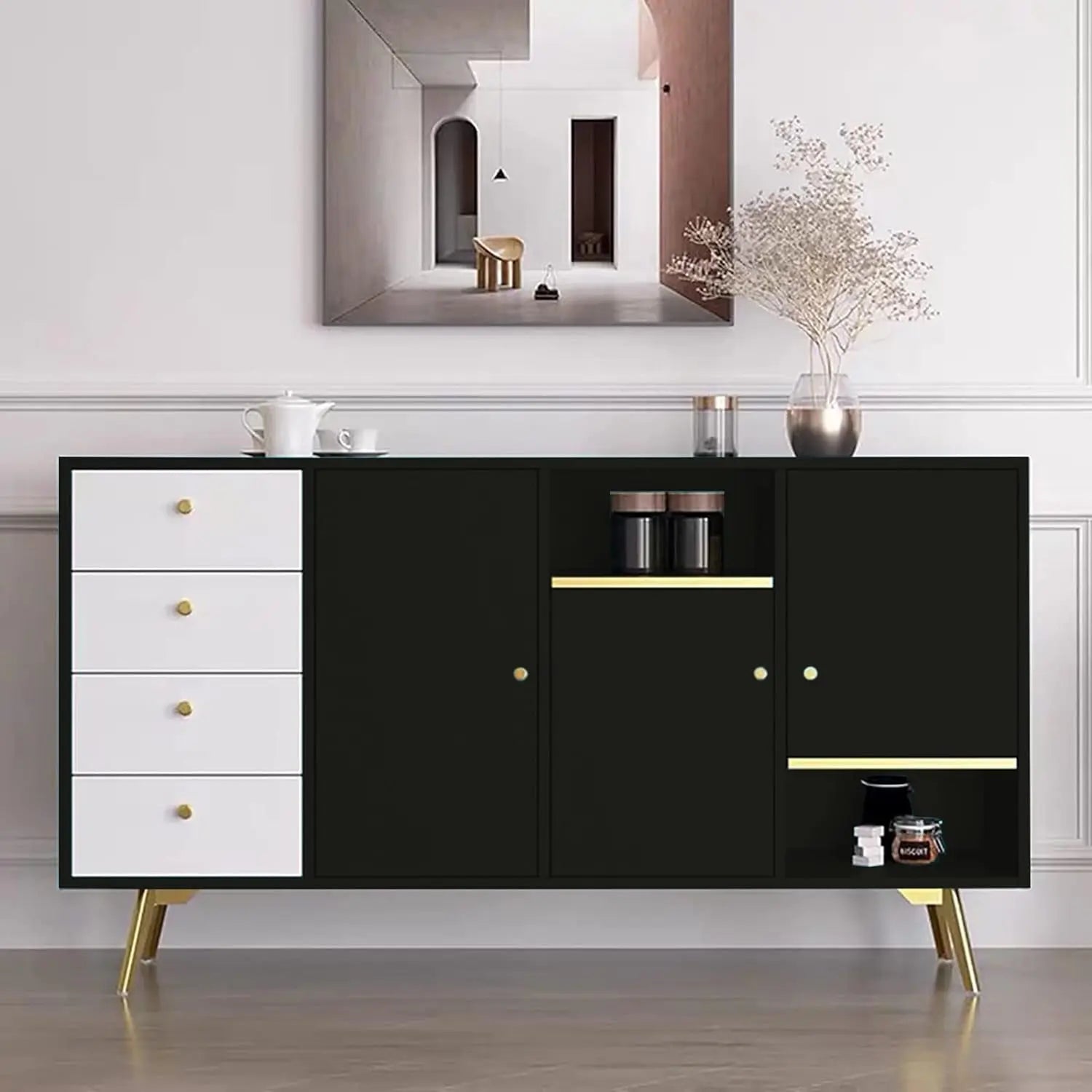 120" Matte Black Contact Paper Peel and Stick Wallpaper Removable Contact Paper for Cabinest Self-Adhesive Drawer Stick and Peel Countertop (16"X120", Black)