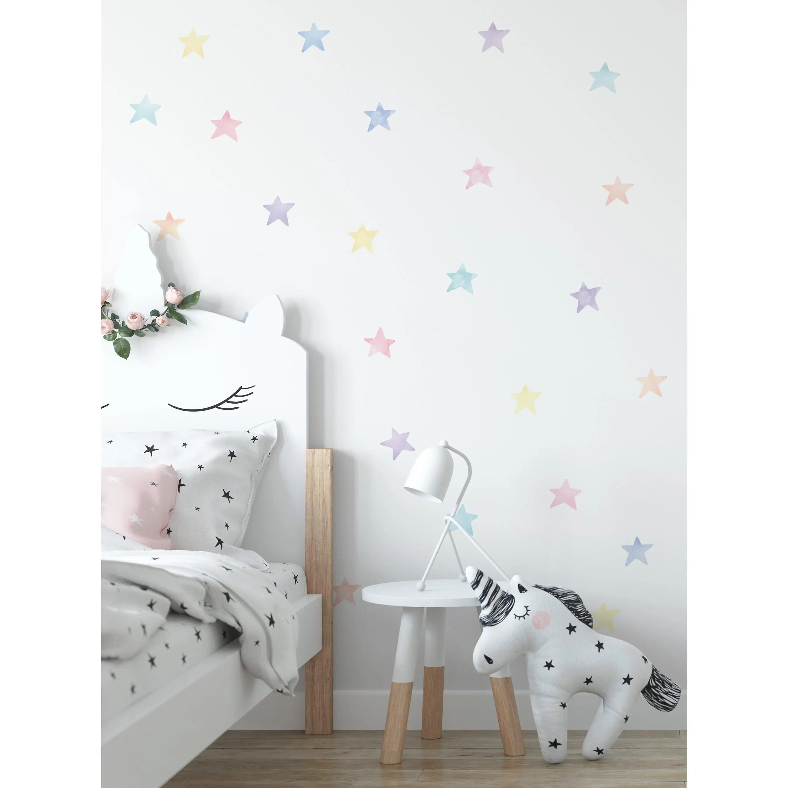 Watercolor Stars - Peel and Stick