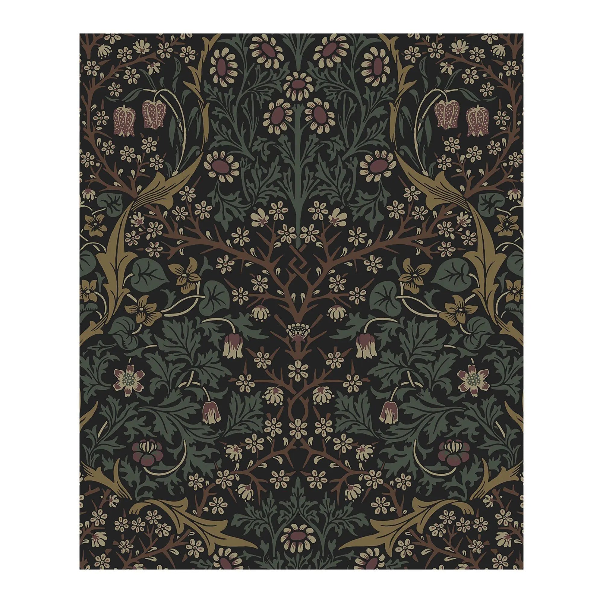 Nextwall Victorian Garden Vintage Peel and Stick Wallpaper