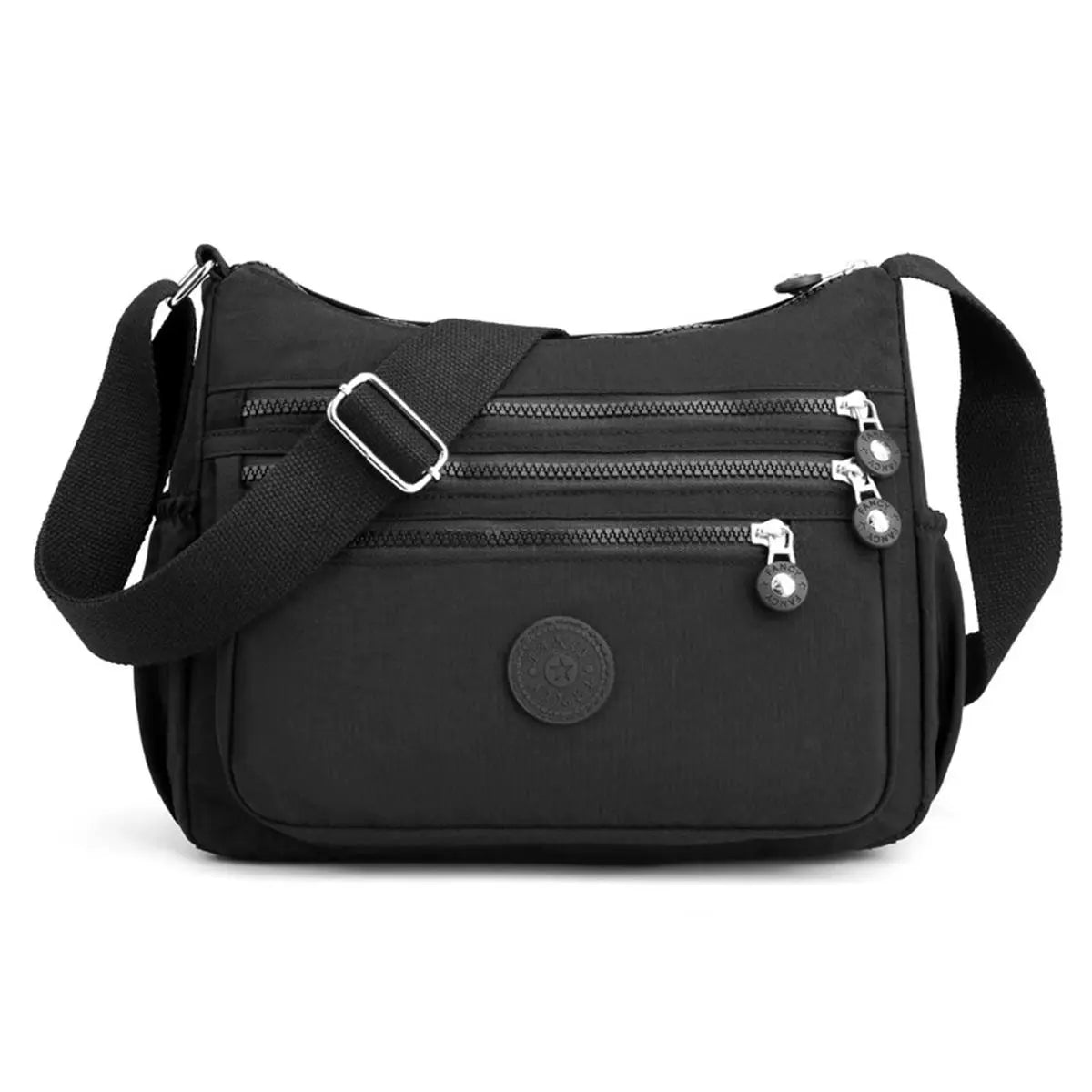 Nylon Fabric Crossbody Bag, Anti-Theftwomen'S Shoulder Bag, Multi-Layer Pocket Wallet, Solid Color Nylon Fanny Pack, Daily Commuting Nylon Bum Bag,Perfect for Mother'S Day & Valentine'S Day Gifts