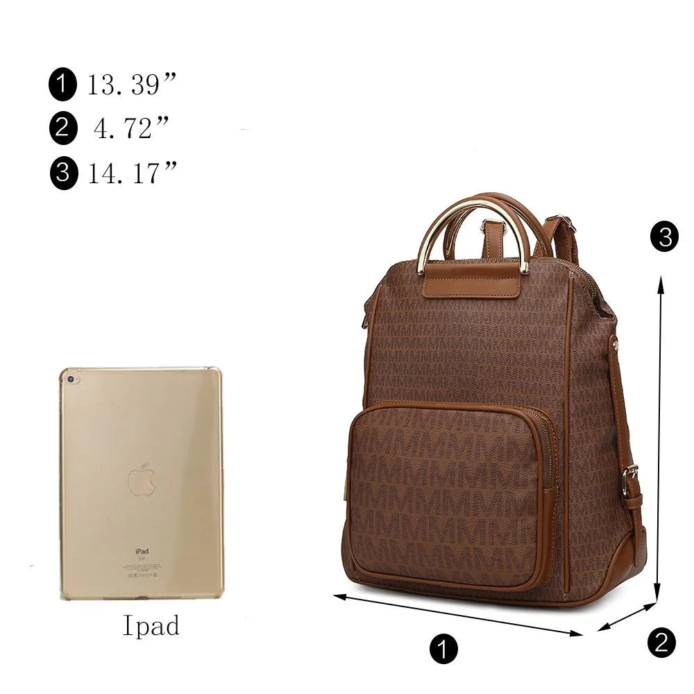 June Women’S Backpack, M Signature Vegan Leather Daypackpack for Travel by Mia K