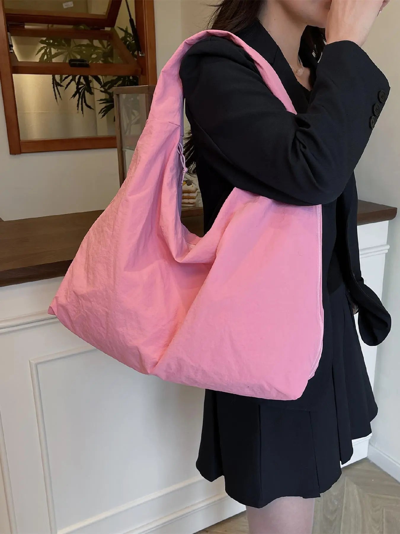 2026 Valentine'S Day Gift, Fashionable Plain Casual Crossbody Shoulder Handbag, Large Capacity, Multiple Pockets, Ideal for Work, School, Travel