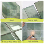 Fancytiles 5 Sheets Peel and Stick Backsplash, Premium Self Adhesive Wall Tiles Peel and Stick -11.8" X 11.8" for Bathroom, Fireplace, RV, Kitchen
