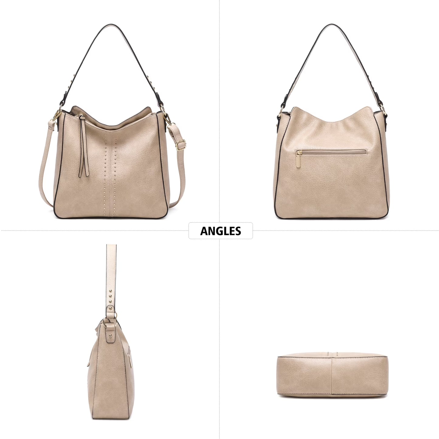 Hobo Bag for Women Crossbody Purse and Handbags Ladies Chic Shoulder Bags, Khaki