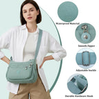 Nylon Fabric Crossbody Bag, Anti-Theftwomen'S Shoulder Bag, Multi-Layer Pocket Wallet, Solid Color Nylon Fanny Pack, Daily Commuting Nylon Bum Bag,Perfect for Mother'S Day & Valentine'S Day Gifts