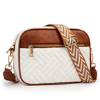 KALIDI Trendy Quilted Crossbody Bag for Women | Lightweight Vegan Leather Shoulder Purse with Adjustable Strap for Travel & Everyday Use